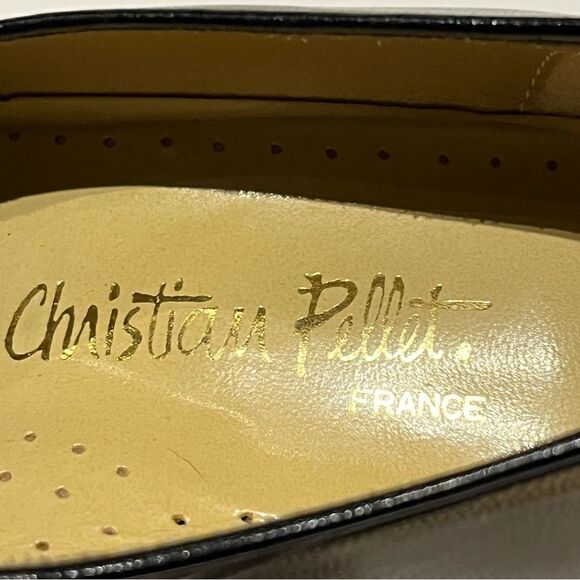Christian Pellet France loafers Gray with black trim size 5 EE - Picture 9 of 12